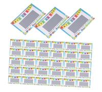BESPORTBLE 100 Pièces Lot de Cartes à Gratter DIY avec Autocollants Cartes de Fête Compactes et pour et Jeux de Carnaval Activités Anniversaire et Noël