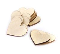 BESPORTBLE 100 Pièces Ornements De Coeur De Saint Valentin Disques De Journal Mini Coeurs En Bois Petits rs En Bois Pour Bricolage rs De Miniature Bambou Confettis Étiquette
