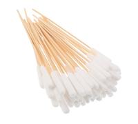 BESPORTBLE 100 Pièces Pet Cotton Swabs Large Soft Cotton Head Wooden Handle Earwax Removal Dog Cat Grooming Tool for Daily Ear Care