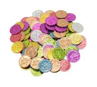 BESPORTBLE 100 pièces Plastique Colorées pour Jeux et Fêtes pour Carnaval Anniversaire Jeux de Société et Fêtes à Thème Pirate