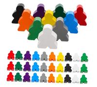 BESPORTBLE 100 Pièces Wooden Game Pawns Board Game Markers Family Tokens for Counting Sorting Chess Strategy