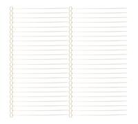 BESPORTBLE 100 Pinces Porte-Cartes de Table en Métal Doré Rondes - Lot de 100 Clips Porte-Noms en Fil de Fer - Supports Décoratifs pour Mariages, Buffets et Événements - Bâtonnets