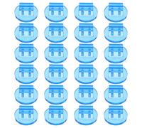 BESPORTBLE 100 Porte-Cartes Ronds Bleu Roi 2 Cm en Plastique pour Jeux de Société, Présentoir à Cartes de Visite de Bureau, Organisateur Compact pour Marque-Places et Numéros de Table