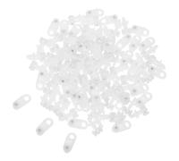BESPORTBLE 100pcs Patins en Plastique pour Rail de Rideau à Double Roue, Design Compact Compatible Rail Carré, Mouvement Fluide pour Décoration de Fenêtre
