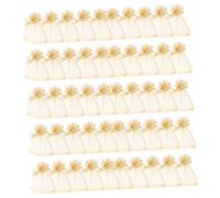 BESPORTBLE 100pièces Lot De Petits Sacs Organza Avec Cordon De Serrage Pour Bijoux Pochettes à Cordon Pour De Mariage Et Sacs Maille