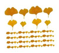 BESPORTBLE 108 Feuilles de Ginkgo Artificielles en Tissu de Soie Couleur Automne Décoratives pour Mariage Fêtes et Thanksgiving Feuilles d'automne Fausses Réalistes pour Décoration