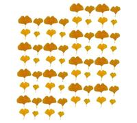 BESPORTBLE 108 Feuilles de Ginkgo Artificielles en Tissu de Soie Décoratives Automne et Thanksgiving Couleurs Résistantes pour Mariage et Fêtes Fourniture Décorative Réaliste