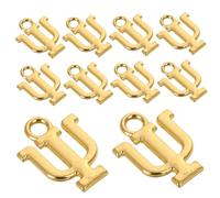 BESPORTBLE 10pcs Lettres Grecques Charmes Pour La Fabrication De Bijoux Alphabet Pendentif Charmes Lettre Pour Colliers Bracelets Lettres En Métal Ornements