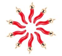 BESPORTBLE 10pcs Mignon Mini-charms De Légumes Pendant Rélicile Pour Le Pieux Pour Biellie DIY Maisons Checking Carcks Bouctes Bouels Collier Bracelet Pour Les Voyages Et Les Accessoires