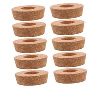 BESPORTBLE 10pièces Bouchon Liège pour Bouteille Bocal pour Terrarium avec Couvercle Liège Bouchon Percé pour Vase De Propagation Couvercles pour Hydroponie
