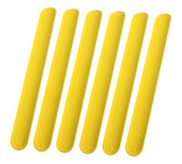 BESPORTBLE 10Pièces Bracelets Slap Silicone Jaunes Lot de Bandes à Claquer pour Garçon Fille Parfaits pour Fêtes Anniversaire et Célébrations