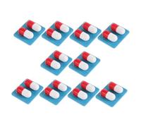 BESPORTBLE 10Pièces Capsules de Simulation Médicale pour Garçon Fille de Accessoires de Jeu de Rôle Parfaits pour Semblant de Jouer Au Médecin Développement