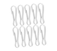BESPORTBLE 10pièces Crochets à Ressort Acier Inoxydable Lot de Crochets Polyvalents pour Suspendre Mangeoires Jouets Tunnels Et Hamacs pour Petits Animaux