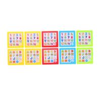 BESPORTBLE 10pièces Puzzle De Coulissants pour Garçon Fille Jeu De avec Lettres Et Chiffres Jouets Éducatifs pour Apprentissage Précoce