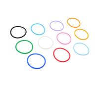 BESPORTBLE 11pièces Bracelet Porte-clés Silicone Rond Accessoire Polyvalent Pour Événements Et Quotidien Design Distinctif Et Confortable