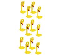 BESPORTBLE 12 Pièces Abreuvoir Poulet Automatique Plastique Gobelets Suspendus pour Poules Canards et Kit Abreuvoirs pour de Volailles Jaune