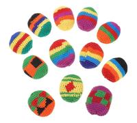 BESPORTBLE 12 Pièces Bean Bags for Soft Handmade Knitted Crochet Kick Sack Balls for Tossing Juggling Outdoor Indoor Play