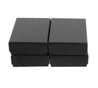 BESPORTBLE 12 Pièces Boîte de Rangement pour Montre de Coffrets Papier Cartonné Organiseur avec Coussin Amovible Compatible Montres Boîte Transport Noire