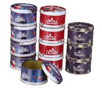 BESPORTBLE 12 Pièces Boîte Présent de Noël en Fer-blanc 2, 95x2, 95x1, 77