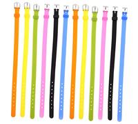 BESPORTBLE 12 pièces Bracelets Silicone Décoratifs Bracelets Élastiques Colorés Accessoires DIY pour Montre Souples et Durables Adaptés pour Sensibilisation Autisme