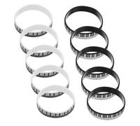 BESPORTBLE 12 Pièces Bracelets Silicone Thème Musique Clavier Piano Confortables pour Fans et Accessoires Fête et Cadeau Musicien Lot de Noir et Blanc