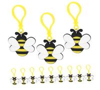 BESPORTBLE 12 pièces Cute Bee Keychains Party Favors Unique Decorative Keyring For Bags Backpacks Couleur Aléatoire Couleur Aléatoire