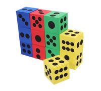 BESPORTBLE 12 Pièces Dés Mousse Éva Colorés Lot de Dés Surdimensionnés pour Activités Scolaires Jeux de Fête et Outils Pédagogiques Faciles à Attraper et