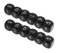 BESPORTBLE 12 Pièces Dés Numériques Éducatifs Multicolores pour Apprentissage Addition Soustraction Multiplication Division Jeu Pédagogique Garçon Fille Salle de Classe