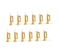 BESPORTBLE 12 pièces Jouets Trompette Plastique Compacte pour Garçon Fille Petite Trompette Colorée et Éducative Cadeau Anniversaire Instrument de Fête et Divertissement