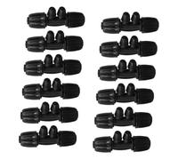 BESPORTBLE 12 pièces Kit Raccords Barbelés pour Irrigation Goutte à Goutte Connecteurs Plastiques Robustes pour Tuyaux PE Contrôle Précis de Eau pour Jardin Pelouse et Culture Agricole
