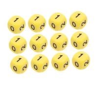 BESPORTBLE 12 Pièces Lot de Dés Chiffres pour Jeux de Société et Apprentissage Mathématique Accessoires Outils Éducatifs pour Adultes