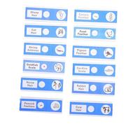BESPORTBLE 12 pièces Lot de Lames de Microscope Plastique Préparées avec Spécimens Animaux Étiquetés pour Éducation en Sciences Garçon Fille Élèves