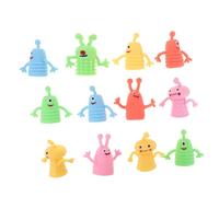 BESPORTBLE 12 pièces Marionnettes à Doigts TPR Lumineuses Petits Monstres Jouets Éducatifs pour Garçon Fille Interaction Conte et Jeu