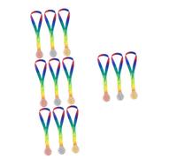 BESPORTBLE 12 Pièces Médailles Suspendues Or et Bronze Lot de Médailles Légères pour Récompenses Scolaires Compétitions et Cérémonies Décole Primaire