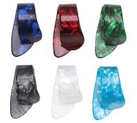 BESPORTBLE 12 Pièces Médiators pour Guitare Pouce et Doigt Celluloïd Ultra Fins et Protection pour Débutants Couleurs Rouge Blanc Noir Bleu Bleu Foncé Vert Standard pour Guitare et Basse