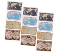BESPORTBLE 12 Pièces Miniature Doll House Map Décor Modèles de Cartes Papier pour Maison de Poupée Accessoires de Décoration et Réalistes