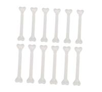 BESPORTBLE 12 Pièces Os Plastique Décor Tabletop Halloween Accessoires Squelette Effrayants Réutilisables et Réaliste pour Fête Thème Caveman Haunted House