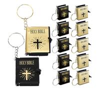 BESPORTBLE 12 Pièces Porte Clés Miniature Bible et Pendentifs Forme pour Sacs et Sacs à comme pour et Fêtes