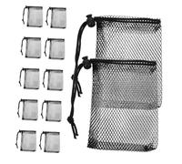 BESPORTBLE 12 pièces Small Drawstring Mesh Bags Multi-purpose Storage Pouches For Travel Laundry Sports Gear Organization