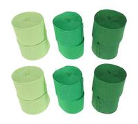 BESPORTBLE 12 Rouleaux Serpentins en Papier Crépon Verts - Décorations de Fête Jungle, Banderoles pour Mariage et Anniversaire, Ambiance Forêt Estivale, Guirlandes Légères à Suspendre