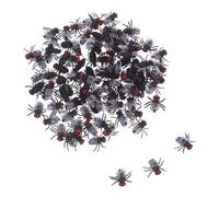 BESPORTBLE 120 Pièces Mouches Plastique Réalistes Jouets Farce Portable pour Décoration Halloween et Poisson Avril Mini Insectes Factice et Réutilisable pour Blagues