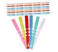 BESPORTBLE 1200 Pièces Étiquettes Plastique Arbres Ajustables Étanches PVC Multicolores Couleurs Étiquettes pour Jardin Identification Plantes Résistantes Extérieur