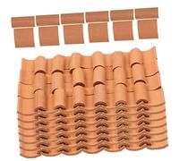 BESPORTBLE 120Pièces Miniature Roof Tiles Micro Roof Tiles Décor pour Aménagement Paysager et DIY Accessoires Bâtiment Miniature pour Sable