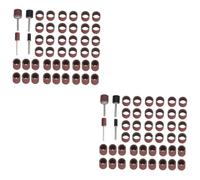 BESPORTBLE 128 Pièces Papiers De Verre De Polissage Moudre du Papier De Verre Papiers De Verre De Polissage Moudre du Papier De Verre Moudre Anneau De Ponçage