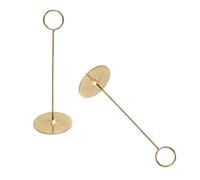 BESPORTBLE 12pcs Porte-numéros de Table en Acier Inoxydable Doré, Support Photo Créatif et Chic, Facile à Clipser et Stable, pour Décoration de Table Mariage et Couleur Aléatoire