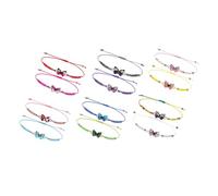BESPORTBLE 12pièces Bracelet Pour Garçon Fille Bracelet à Breloques Tissé Avec Cordon De Serrage Amitié Pour Filles De Fête