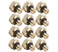 BESPORTBLE 12pièces Buse Pulverisateur Jardin Laiton Orifice Brumisateur Eau Extérieur Système Brumisation Refroidissement Irrigation Serre