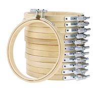 BESPORTBLE 12pièces Cadre Bambou Pour Broderie Diy Point De Croix Et Couture Traditionnelle Lot