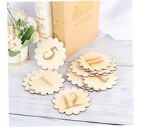 BESPORTBLE 12pièces Cartes Mensuelles Pour Garçon Fille Numérotées Pour Anniversaire Commémorant Étapes Importantes Vie Numéros Dentelle