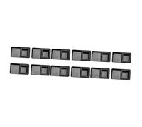 BESPORTBLE 12pièces Coupelle Alimentaire pour Reptiles Bol De Nourriture Noir avec Double Compartiment pour Criquets Et Petits Animaux